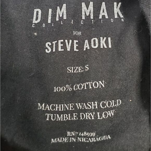 STEVE AOKI shirt Kolony Collection fang tour black t-shirt unisex S - Picture 4 of 7